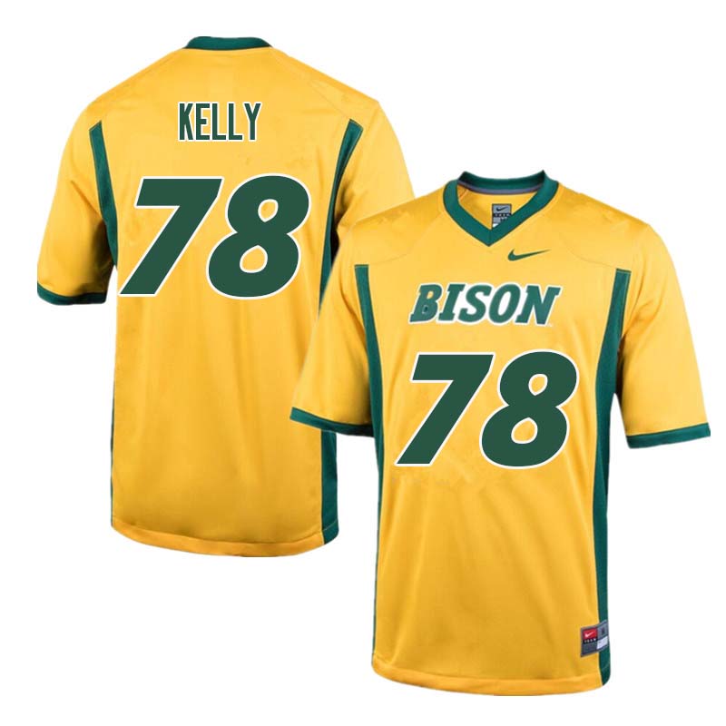 Men #78 Michael Kelly North Dakota State Bison College Football Jerseys Sale-Yellow - Click Image to Close